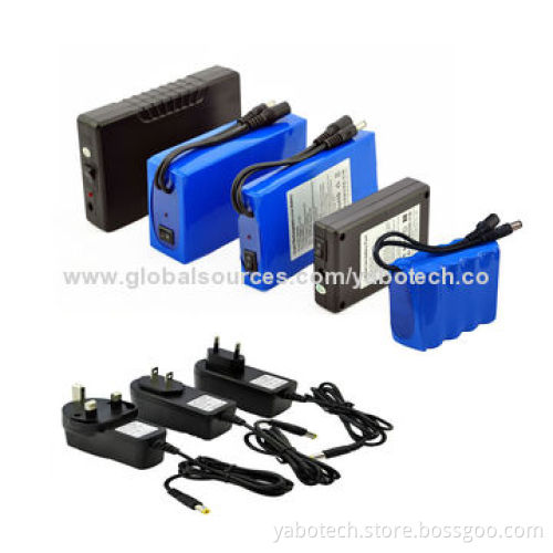 12V 9,800mAh DC Lithium-ion rechargeable battery for car camera recorder